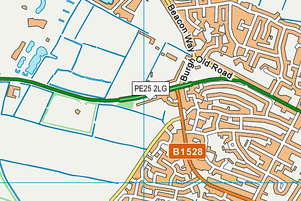 PE25 2LG map - OS VectorMap District (Ordnance Survey)