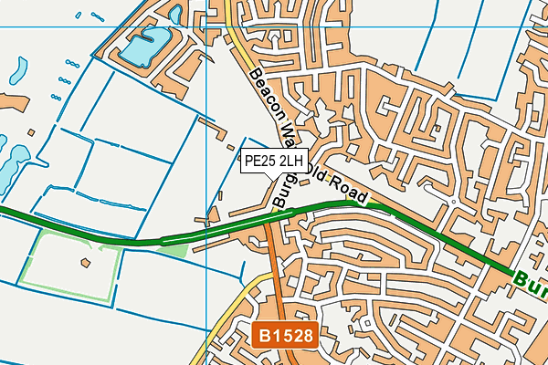 PE25 2LH map - OS VectorMap District (Ordnance Survey)