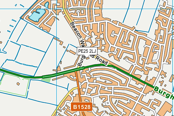 PE25 2LJ map - OS VectorMap District (Ordnance Survey)
