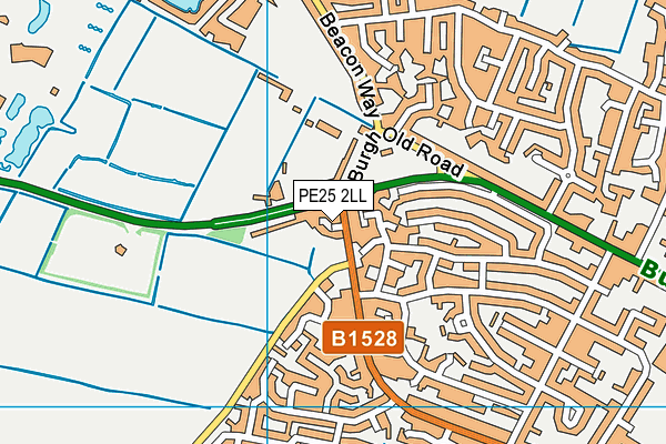 PE25 2LL map - OS VectorMap District (Ordnance Survey)