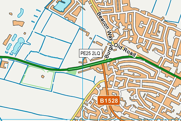 PE25 2LQ map - OS VectorMap District (Ordnance Survey)