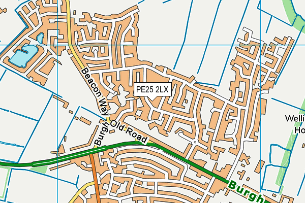 PE25 2LX map - OS VectorMap District (Ordnance Survey)