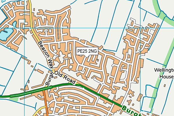 PE25 2NG map - OS VectorMap District (Ordnance Survey)