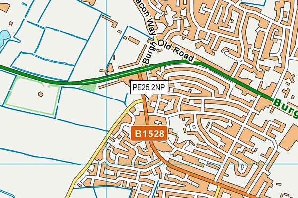 PE25 2NP map - OS VectorMap District (Ordnance Survey)