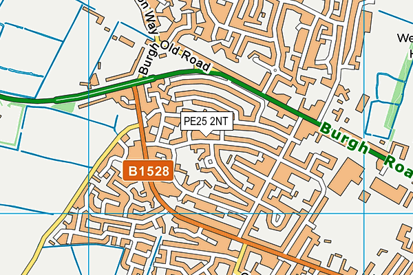 PE25 2NT map - OS VectorMap District (Ordnance Survey)