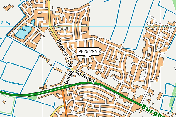 PE25 2NY map - OS VectorMap District (Ordnance Survey)