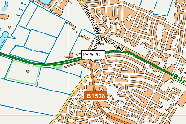 PE25 2QL map - OS VectorMap District (Ordnance Survey)