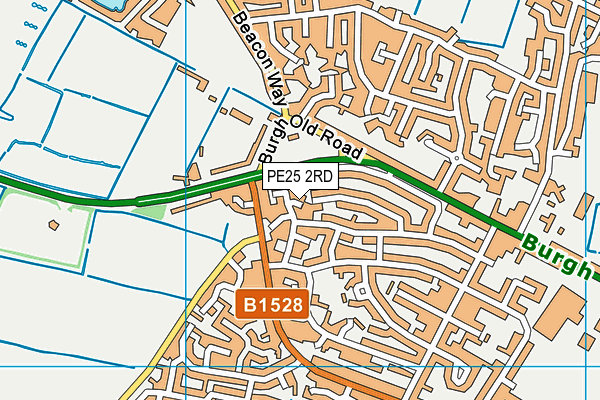PE25 2RD map - OS VectorMap District (Ordnance Survey)