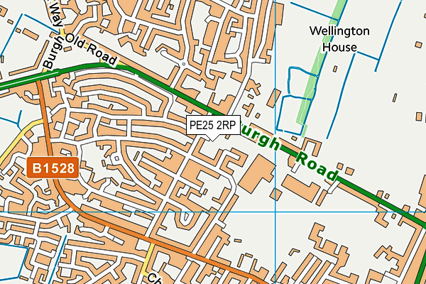 PE25 2RP map - OS VectorMap District (Ordnance Survey)