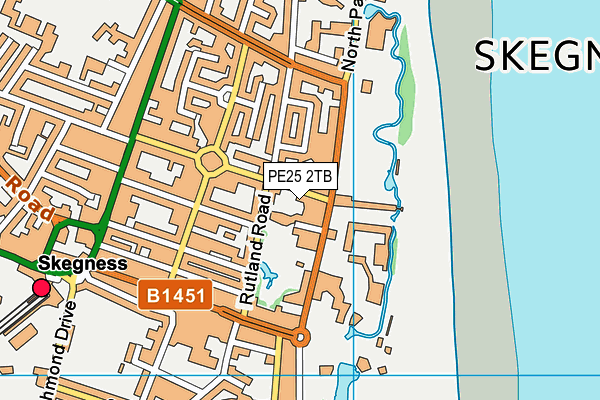 PE25 2TB map - OS VectorMap District (Ordnance Survey)