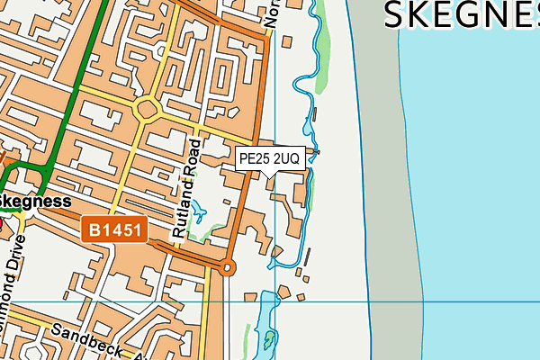 PE25 2UQ map - OS VectorMap District (Ordnance Survey)