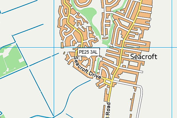 PE25 3AL map - OS VectorMap District (Ordnance Survey)