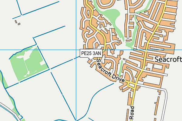 PE25 3AN map - OS VectorMap District (Ordnance Survey)