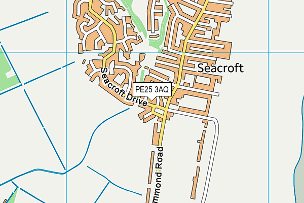 PE25 3AQ map - OS VectorMap District (Ordnance Survey)