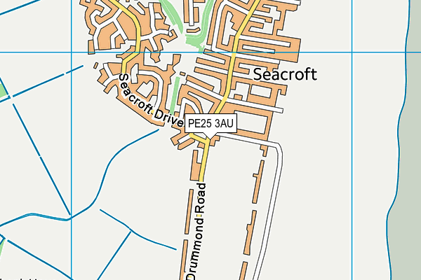 Seacroft Golf Club map (PE25 3AU) - OS VectorMap District (Ordnance Survey)