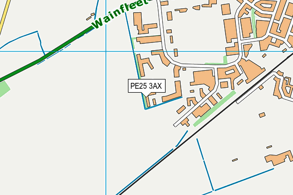 PE25 3AX map - OS VectorMap District (Ordnance Survey)