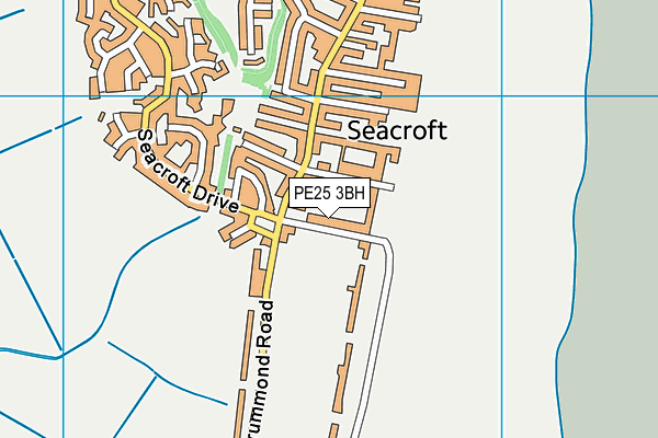 PE25 3BH map - OS VectorMap District (Ordnance Survey)