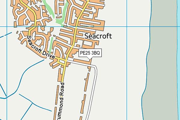 PE25 3BQ map - OS VectorMap District (Ordnance Survey)