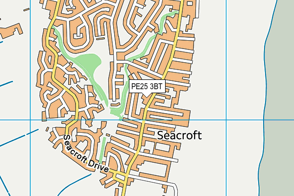 PE25 3BT map - OS VectorMap District (Ordnance Survey)
