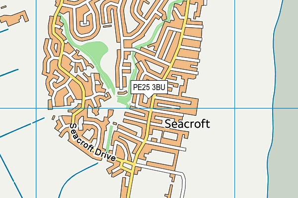 PE25 3BU map - OS VectorMap District (Ordnance Survey)