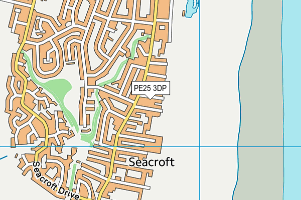 PE25 3DP map - OS VectorMap District (Ordnance Survey)