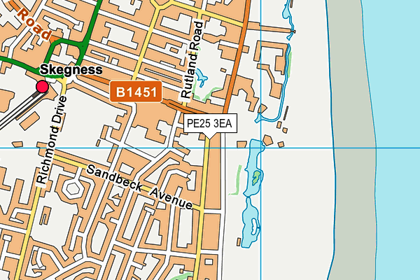 PE25 3EA map - OS VectorMap District (Ordnance Survey)