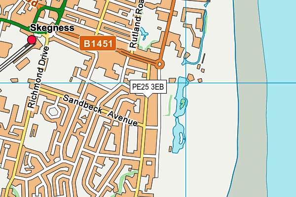 PE25 3EB map - OS VectorMap District (Ordnance Survey)