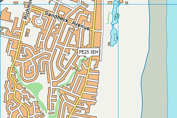 PE25 3EH map - OS VectorMap District (Ordnance Survey)