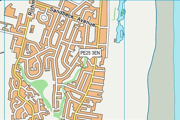 PE25 3EN map - OS VectorMap District (Ordnance Survey)