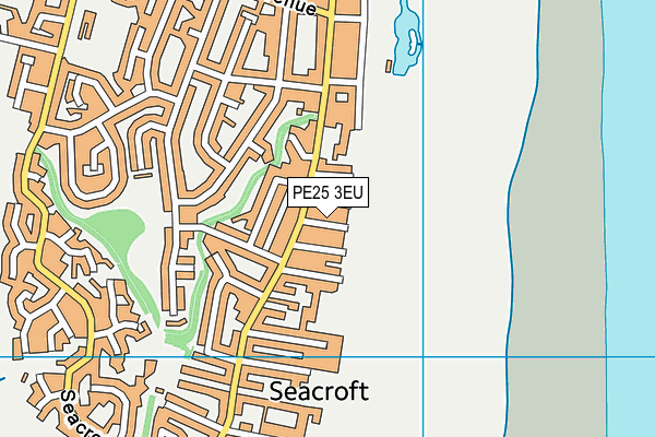 PE25 3EU map - OS VectorMap District (Ordnance Survey)