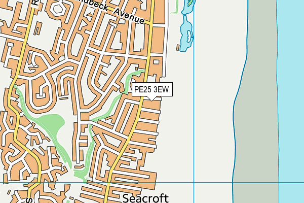 PE25 3EW map - OS VectorMap District (Ordnance Survey)