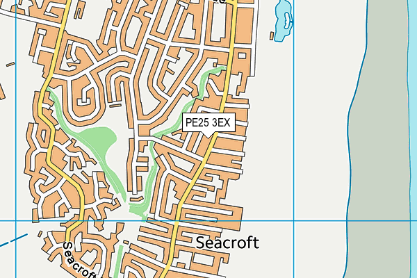 PE25 3EX map - OS VectorMap District (Ordnance Survey)