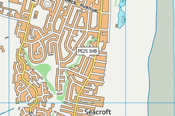 PE25 3HB map - OS VectorMap District (Ordnance Survey)