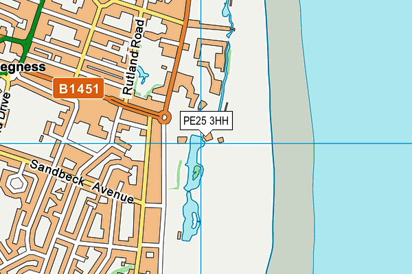 PE25 3HH map - OS VectorMap District (Ordnance Survey)