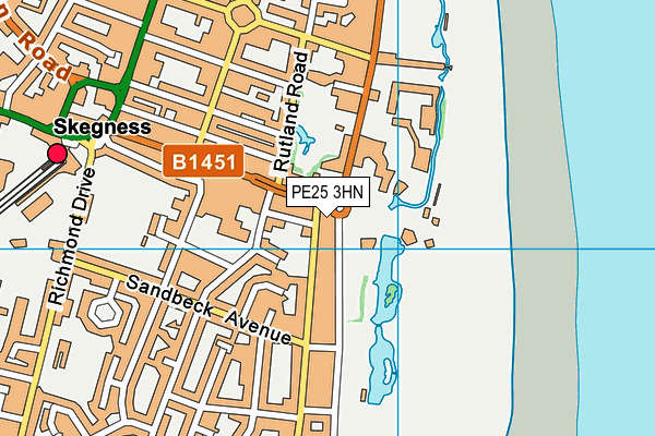 PE25 3HN map - OS VectorMap District (Ordnance Survey)