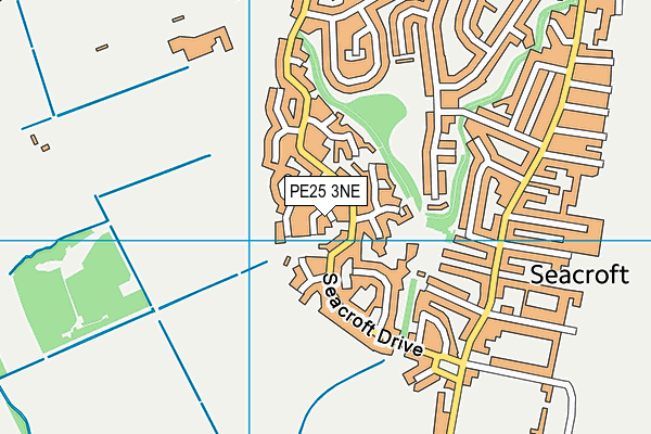PE25 3NE map - OS VectorMap District (Ordnance Survey)