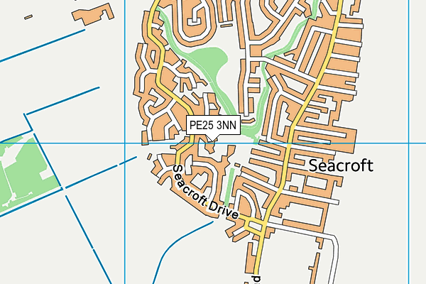 PE25 3NN map - OS VectorMap District (Ordnance Survey)