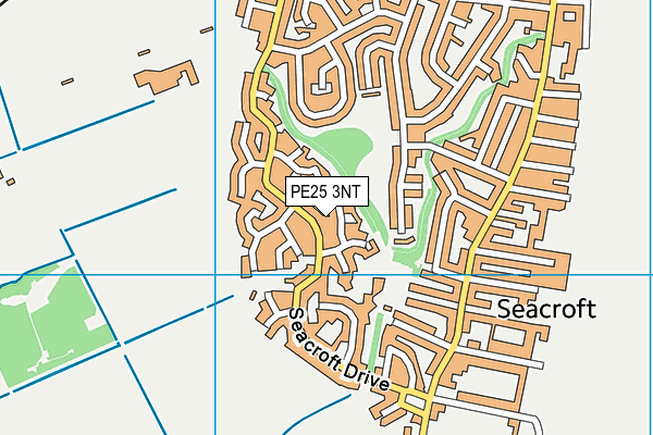 PE25 3NT map - OS VectorMap District (Ordnance Survey)