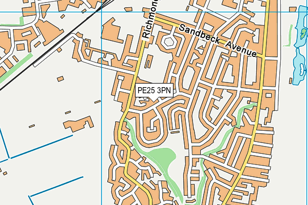 PE25 3PN map - OS VectorMap District (Ordnance Survey)