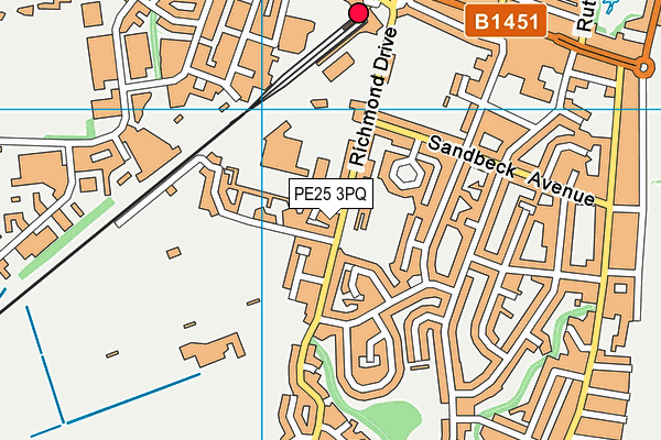 PE25 3PQ map - OS VectorMap District (Ordnance Survey)