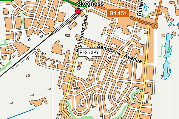 PE25 3PY map - OS VectorMap District (Ordnance Survey)
