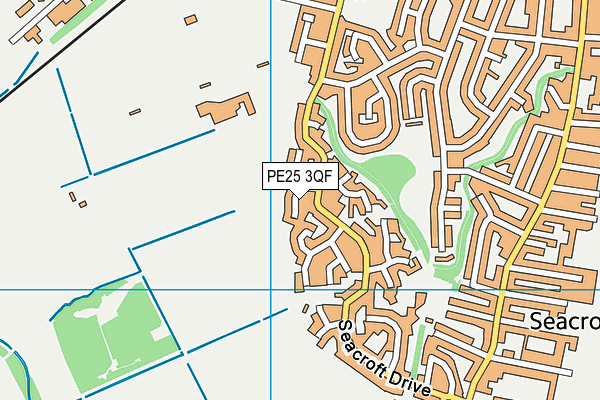 PE25 3QF map - OS VectorMap District (Ordnance Survey)
