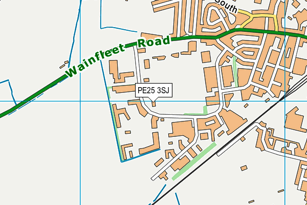 PE25 3SJ map - OS VectorMap District (Ordnance Survey)