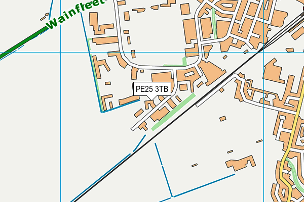 PE25 3TB map - OS VectorMap District (Ordnance Survey)