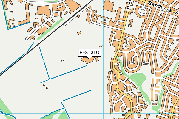 PE25 3TQ map - OS VectorMap District (Ordnance Survey)