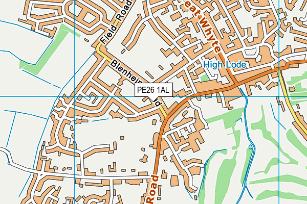 PE26 1AL map - OS VectorMap District (Ordnance Survey)