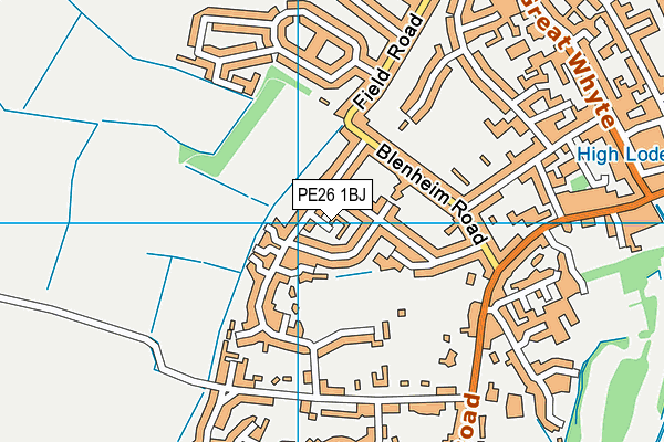 PE26 1BJ map - OS VectorMap District (Ordnance Survey)