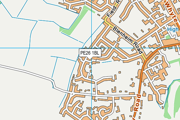 PE26 1BL map - OS VectorMap District (Ordnance Survey)