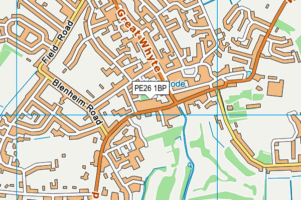 PE26 1BP map - OS VectorMap District (Ordnance Survey)