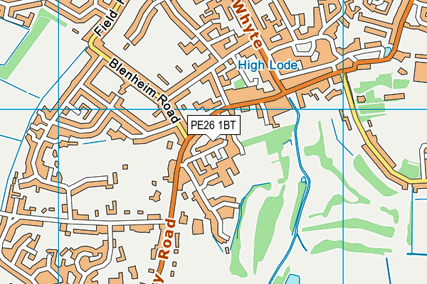 PE26 1BT map - OS VectorMap District (Ordnance Survey)